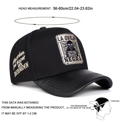 Unisex LA Oveja Negra Letter Embroidery Baseball Caps Spring and Autumn Sports Cap