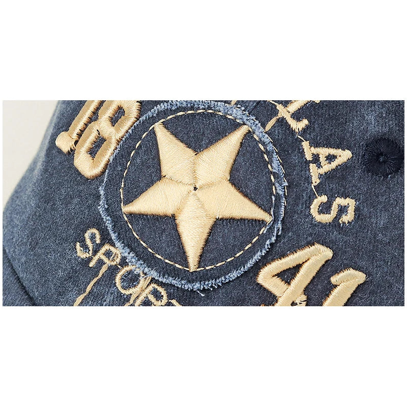 New Fashion Men Women 3D Embroidery Three-Line Sewing Baseball Cap Unisex