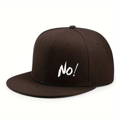 Printing Logo NO! Outdoor Fun Ctional Casual Flat Brimmed Baseball Hat Men's And Women Cap