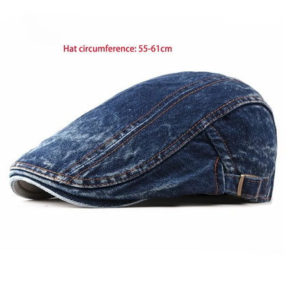 Denim Material Denim Newsboy Cap