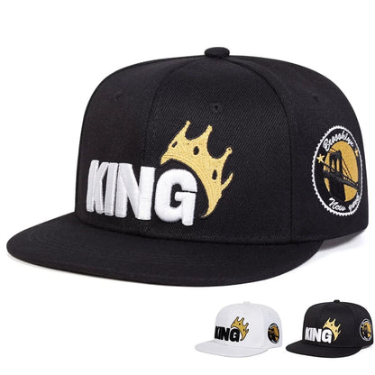 Unisex KING Crown Embroidery Baseball Caps Hip-hop Hats Spring and Autumn