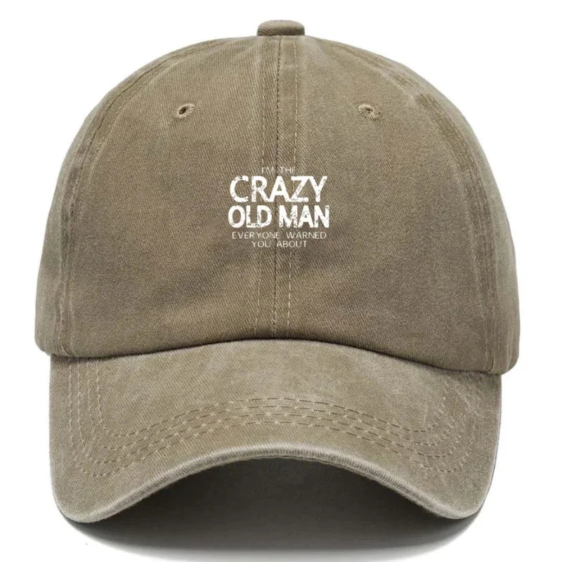 Funny Quote Vintage Washed Cotton Baseball Cap Adjustable