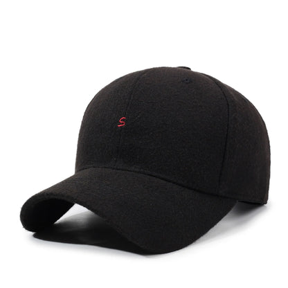 Hat with a Large Head Circumference That Makes the Face Look Smaller, Hard-Brimmed Baseball Cap for Women