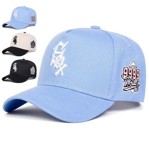 Unisex Sox 9999 Letter Embroidery Baseball Caps
