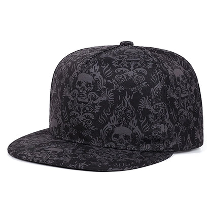 Fashionable Baseball Hat Printed Skeleton Street Hip Hop