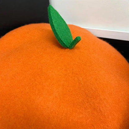 Ladies Cute Green Red Apple Girl Painter Hat Leaf Sweet Party Gift Fruit Orange Girls
