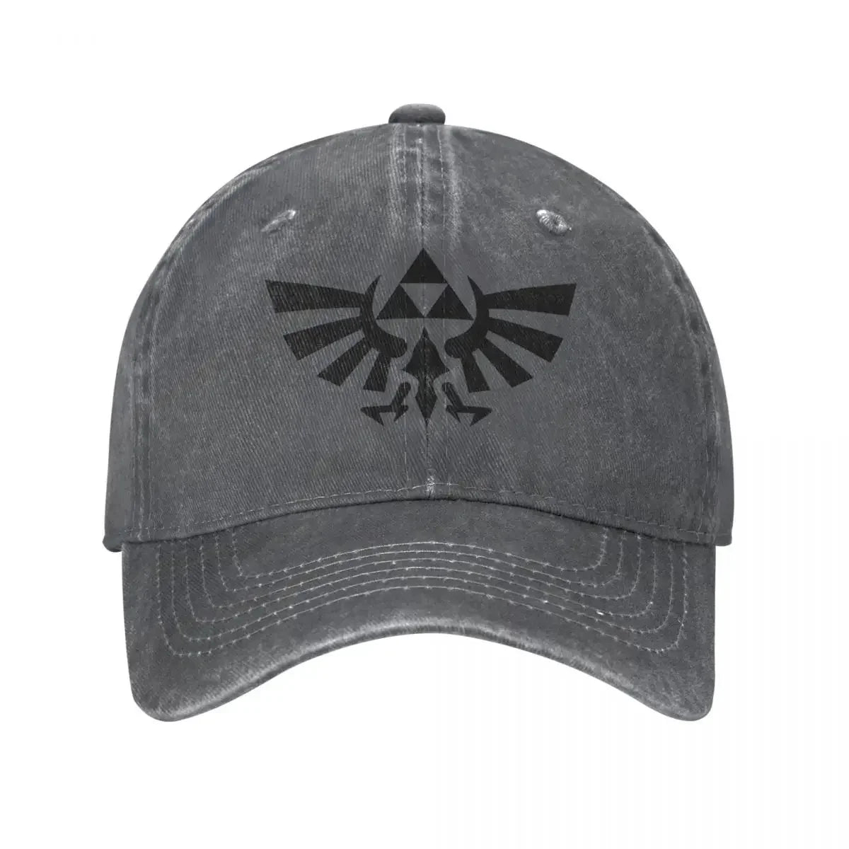 The  Of Logo Baseball Cap Vintage Distressed Denim