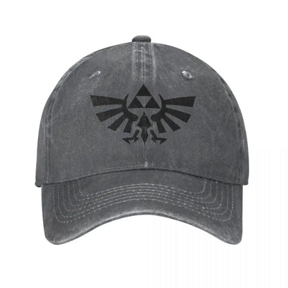 The  Of Logo Baseball Cap Vintage Distressed Denim