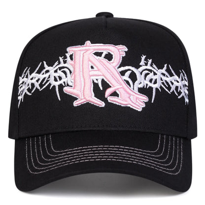 Unisex R Cross Embroidery Baseball Caps Spring Autumn Outdoor Adjustable Casual Hats Sunscreen Hat Sports Cap