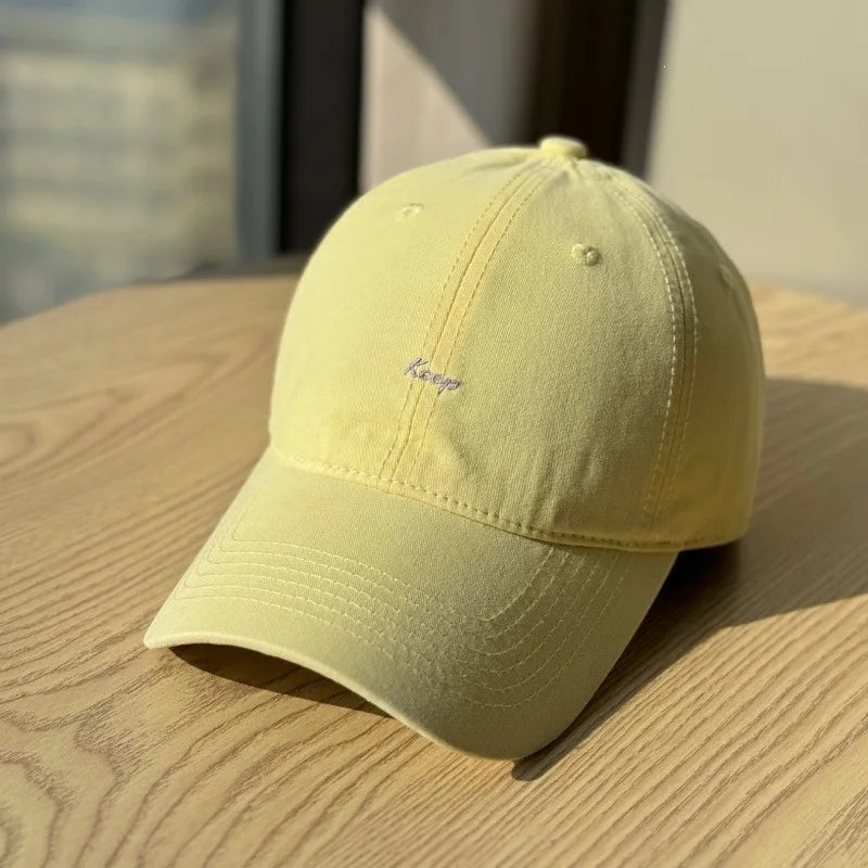 Embroidery Sun Hat Cotton Baseball Cap