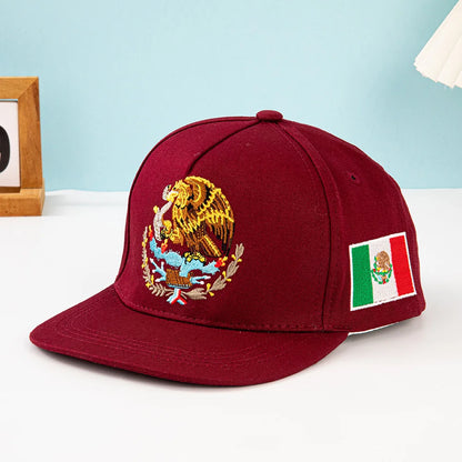 Unisex Mexican Eagle Label Baseball Net Caps