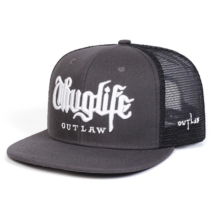 New Baseball Hat Riot LIFE Embroidered Hip Hop Hat Daily Commuting Decoration Hat Unisex Flat Edge Hat