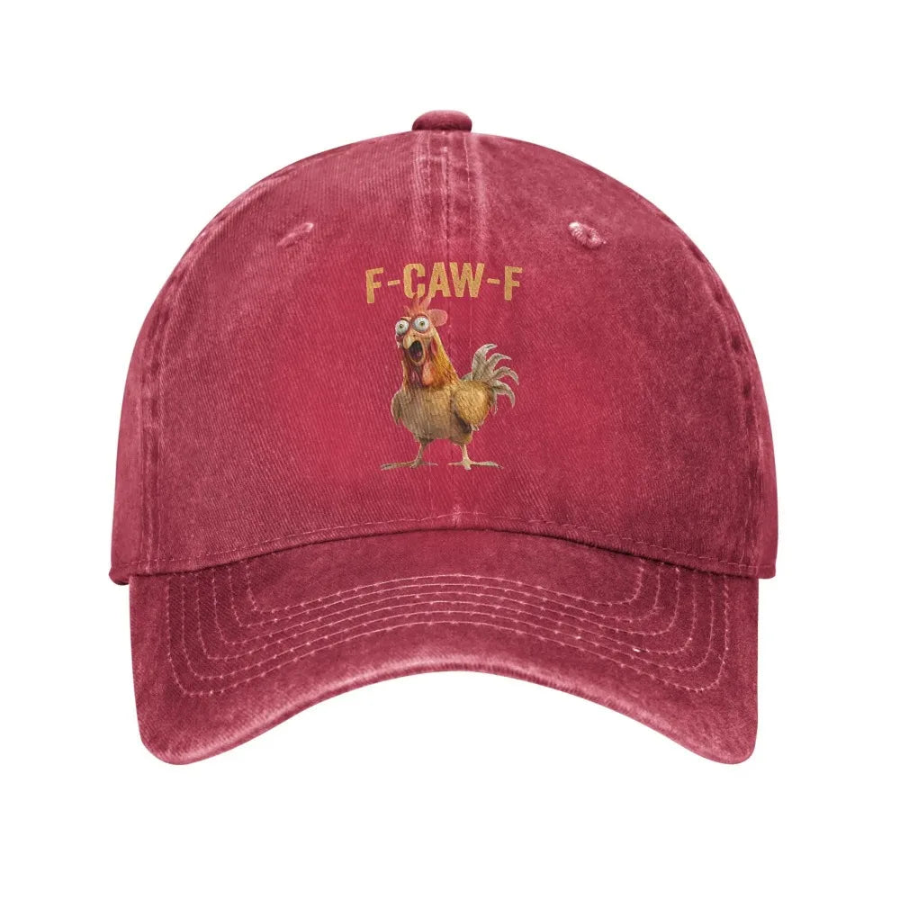 Spring F Caw F Quote Rooster Meme Baseball Cap