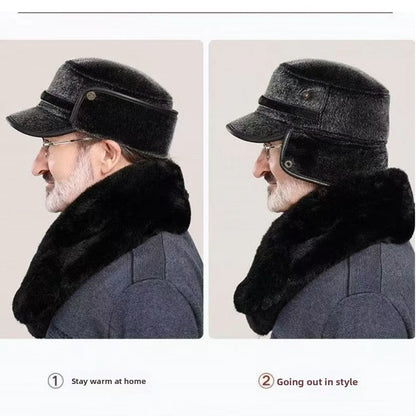 New Warm Lei Feng Hat Imitation Mink Windproof Ear Protection Hat