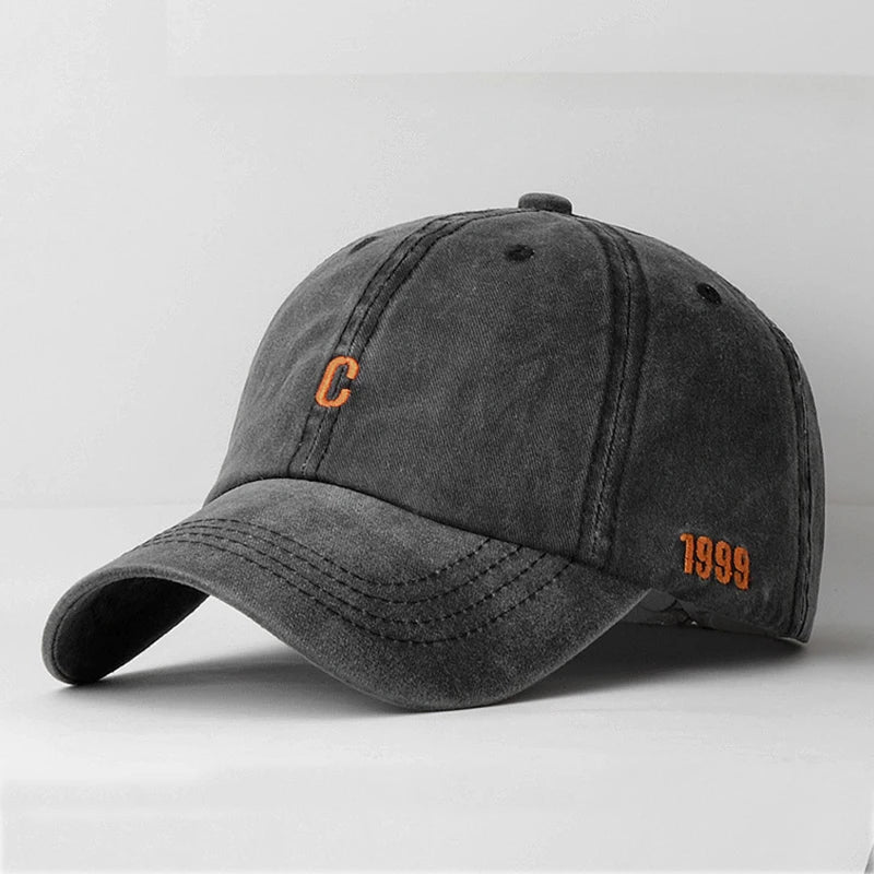 C Letter Embroidery Denim Baseball Caps