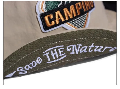 Big Size Short Visor Baseball Cap Breathable Dad Mesh 5 Panel Caps Men