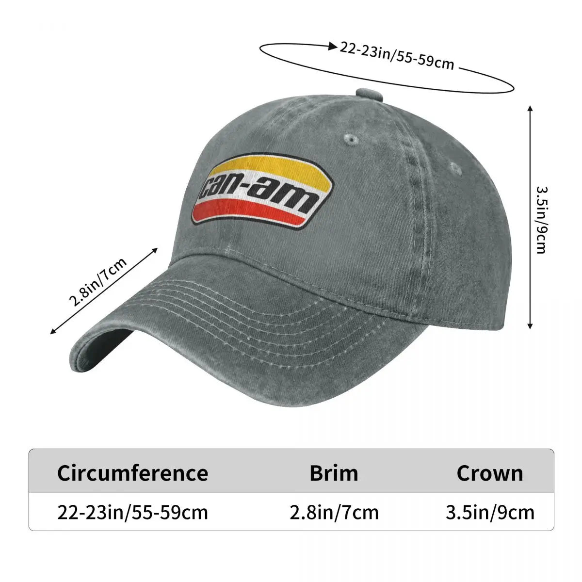 Canam Brp Moto Fashion Baseball Cap Peaked  Men's Hat Women's