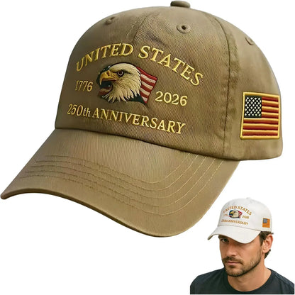 United States 250th Anniversary Baseball Cap - Eagle & Liberty Design