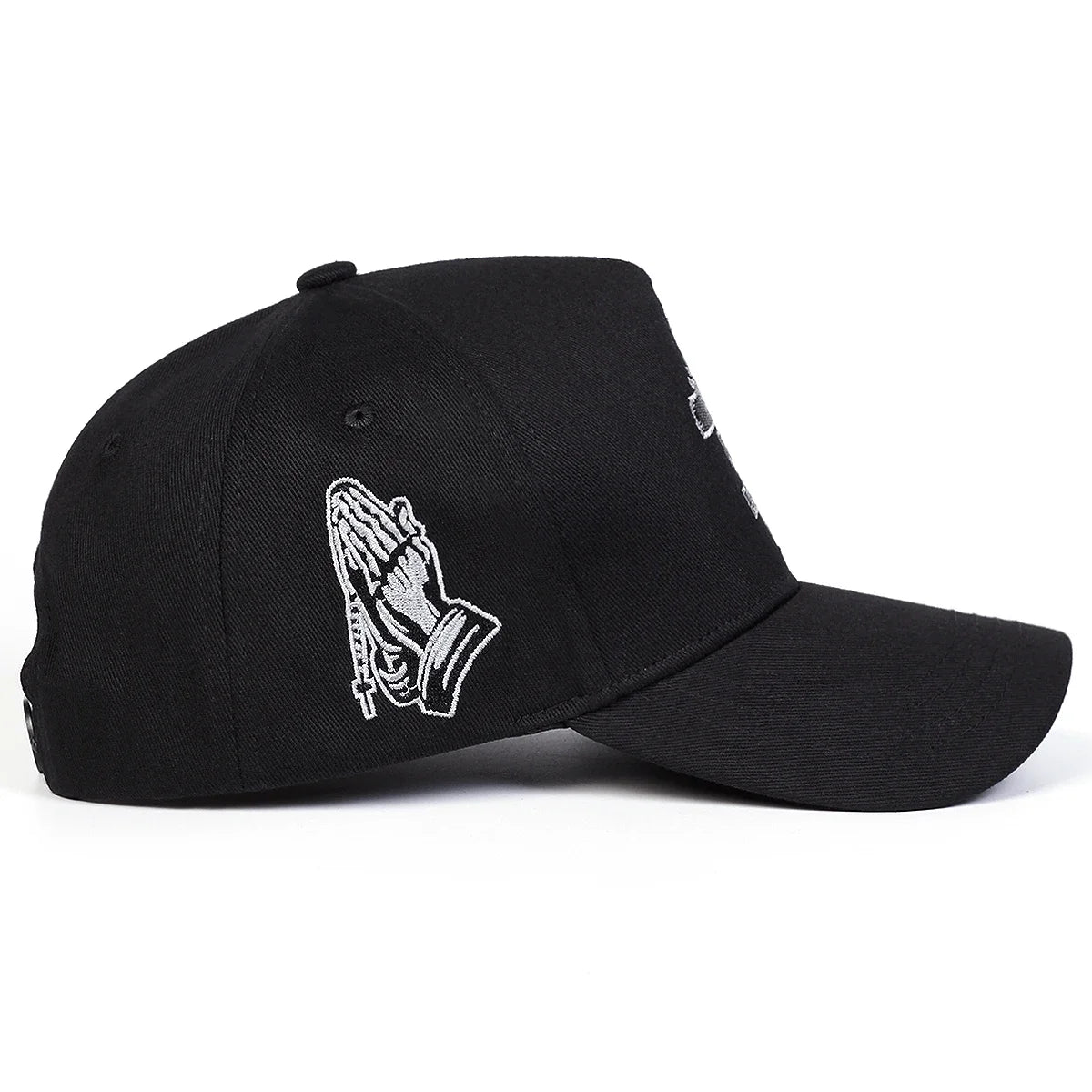 Unisex Dios Por Delante Cross Embroidery Baseball Caps Spring Autumn