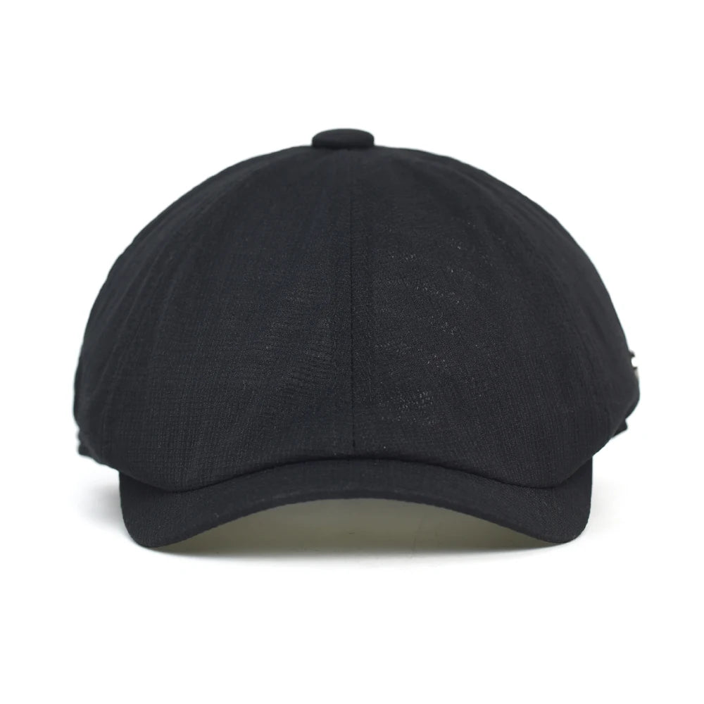 Spring Summer Breathable Mesh Newsboy Caps Men Woman