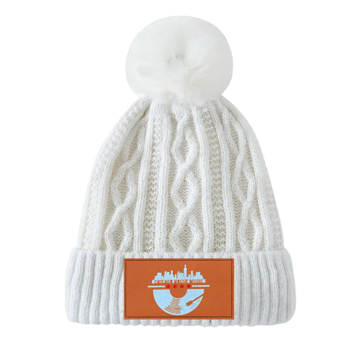 Chicago House Music Themed Design Casual Pompom Hat