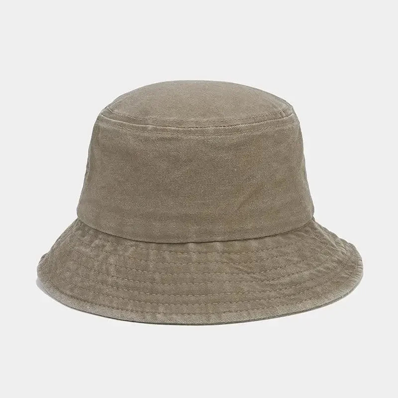 Kids Baby Washed Denim Cotton Bucket Hat Boy Girls Caps