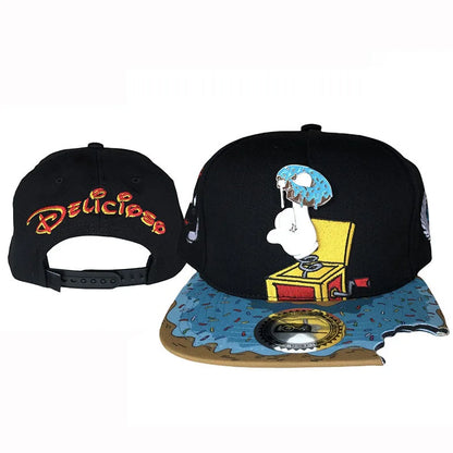 Adult Casual Sports Flat Edge Baseball Cap Cartoon
