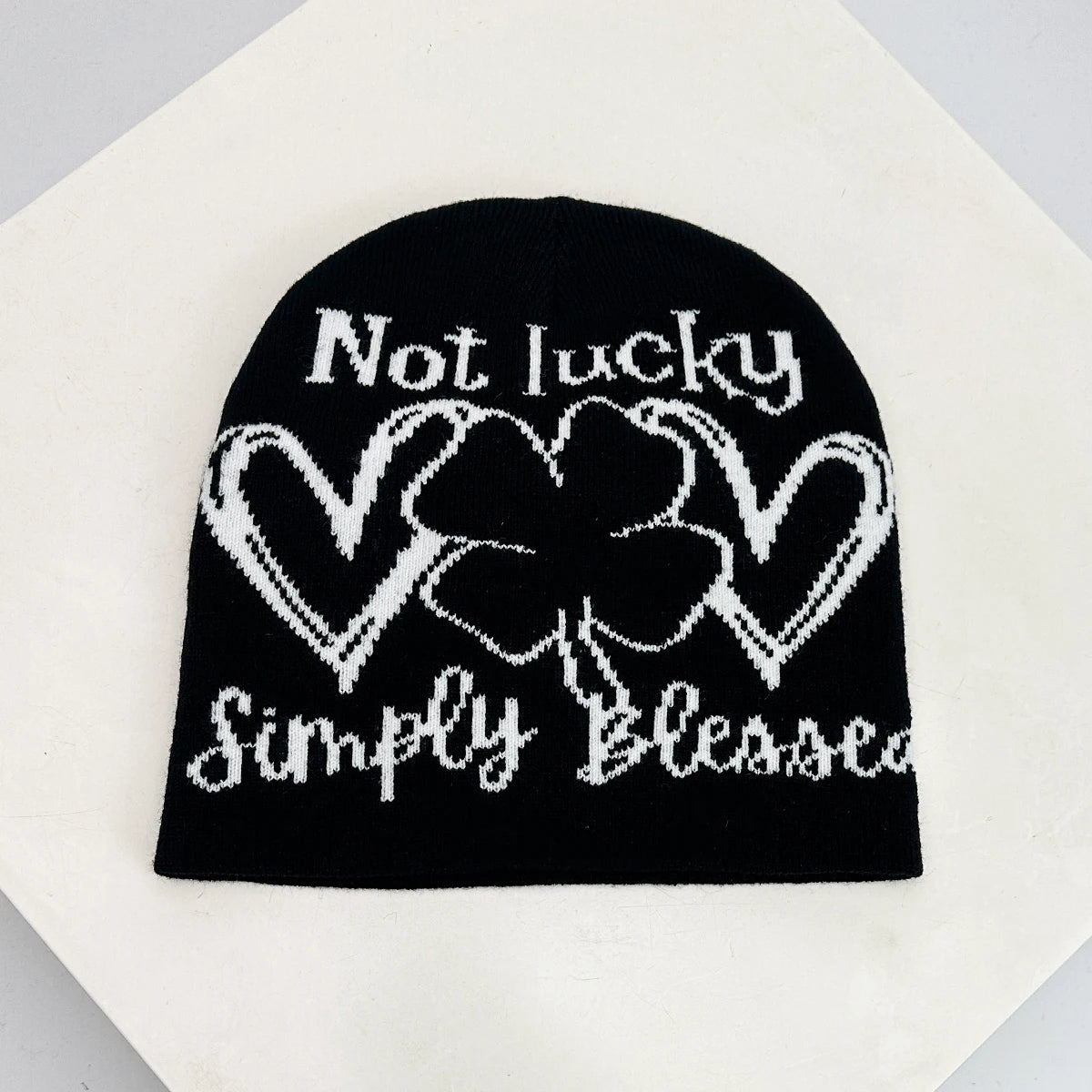 New Unisex Colorful Question Mark Love Lucky Grass Knitted Hats