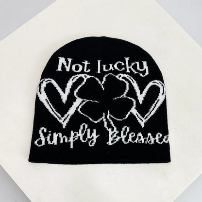 New Unisex Colorful Question Mark Love Lucky Grass Knitted Hats