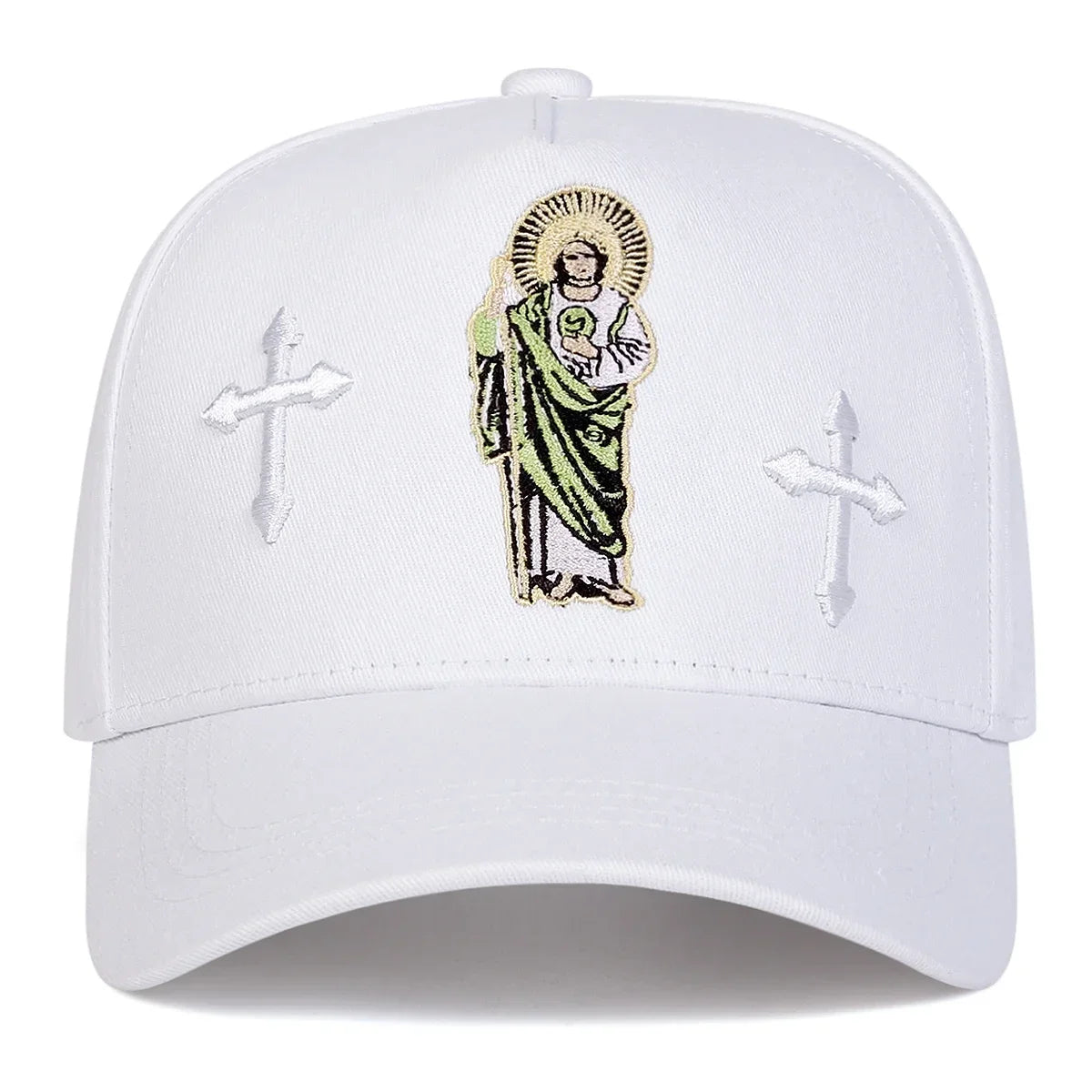 Unisex Cross Embroidery Baseball Caps Spring and Autumn