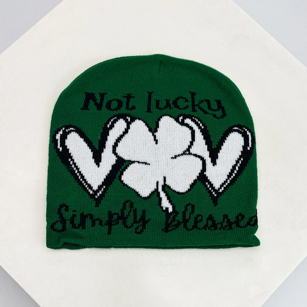 New Unisex Colorful Question Mark Love Lucky Grass Knitted Hats
