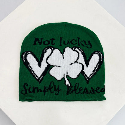 New Unisex Colorful Question Mark Love Lucky Grass Knitted Hats