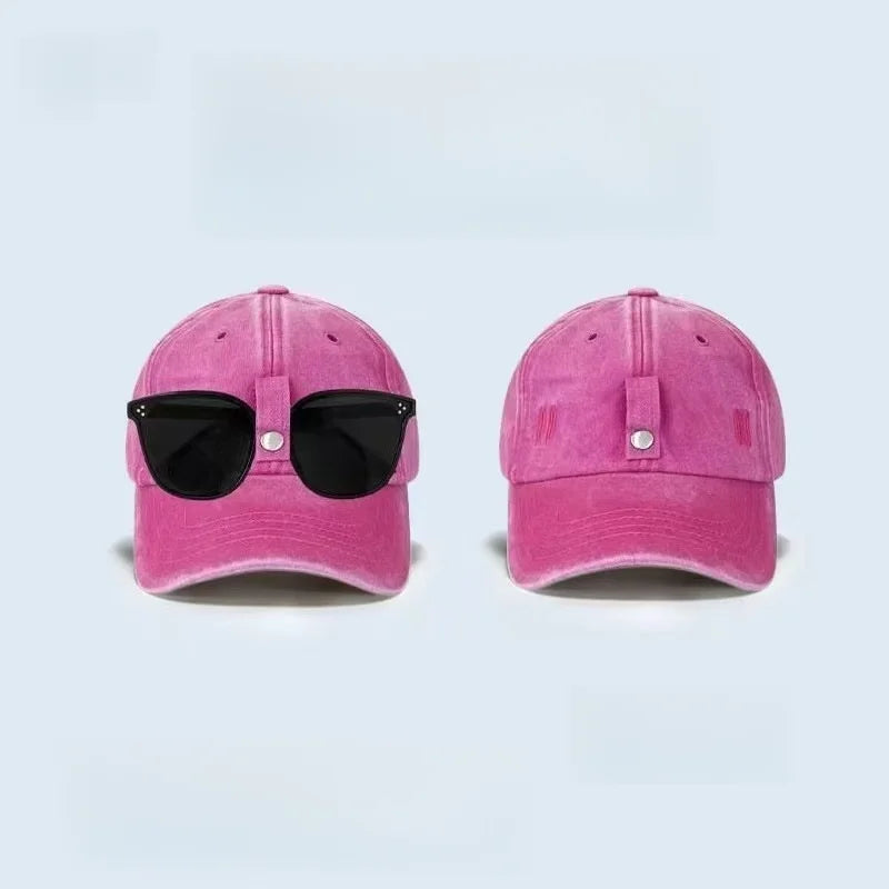 Unisex Summer Baseball Caps With Glasses Aviator Hat