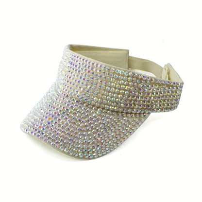 New Women's Shiny Rhinestone Sun Hat