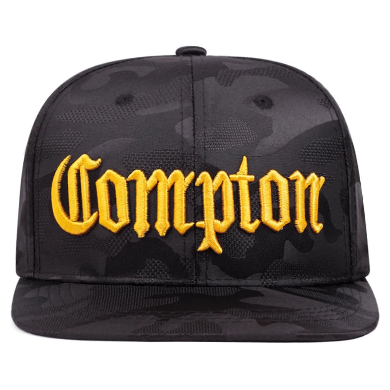 2026 New Creative Flat Edge Hat Camouflage Compton