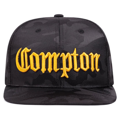 2026 New Creative Flat Edge Hat Camouflage Compton