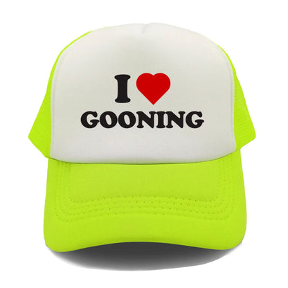Funny I Love Gooning Baseball Caps Cool Summer Men Mesh