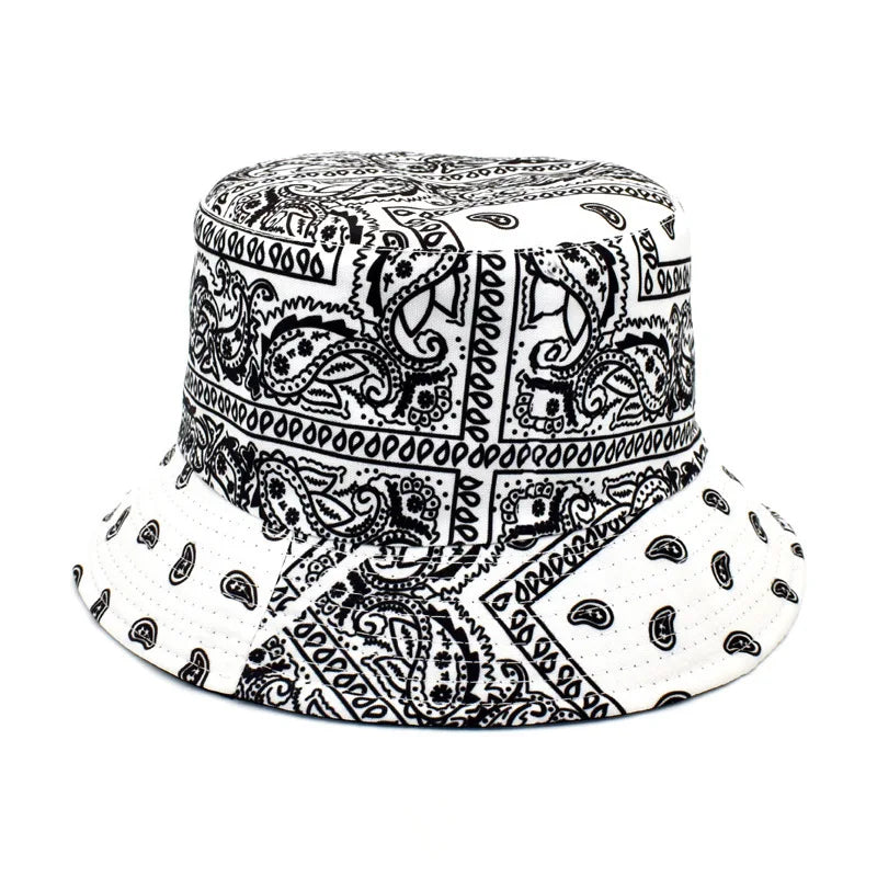 Street Graffiti Men's Bucket Hat Double-Sided Hip Hop Outdoor