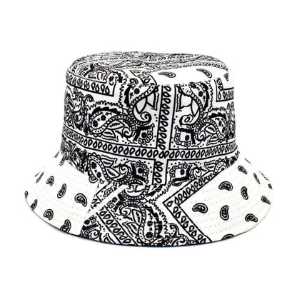 Street Graffiti Men's Bucket Hat Double-Sided Hip Hop Outdoor