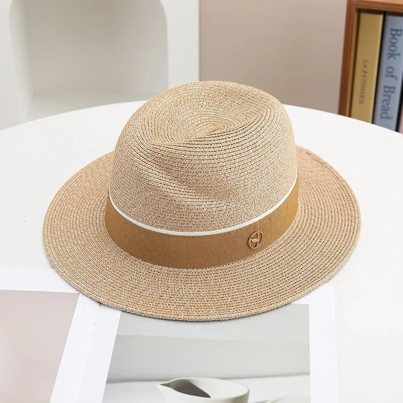 New Summer Panama Straw Hat UPF50+