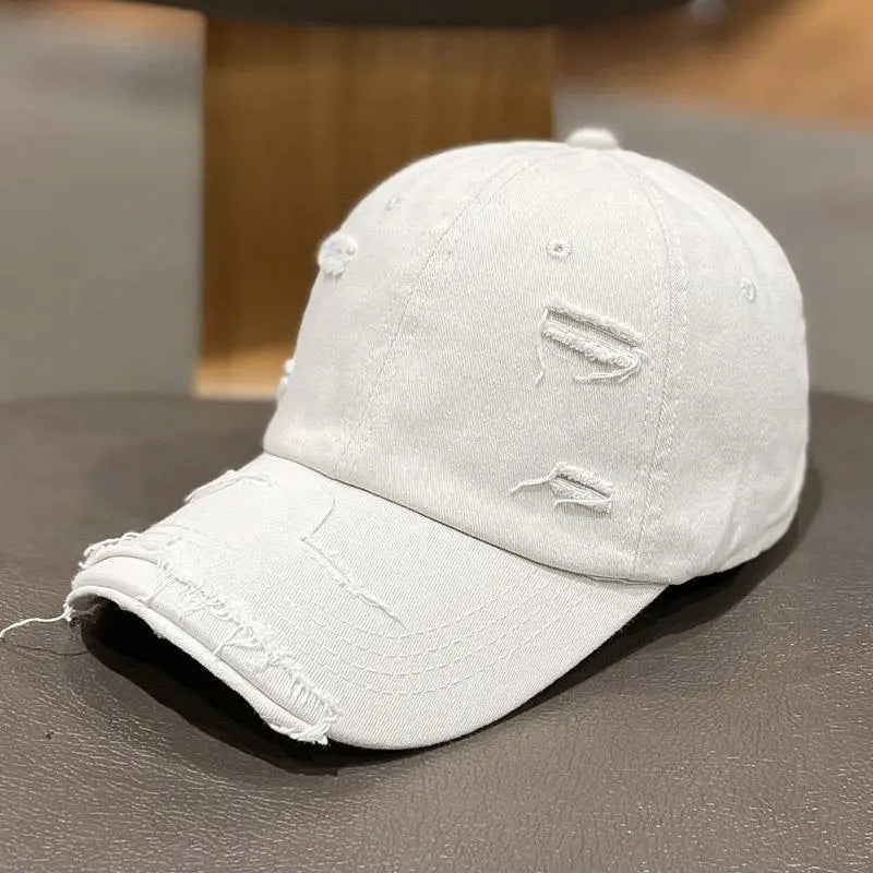 Retro Women Baseball Cap Solid Color Snapback Hat