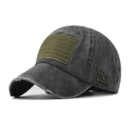 2024 Summer Men's Baseball Cap Fashion Cotton American Flag Sun Hat