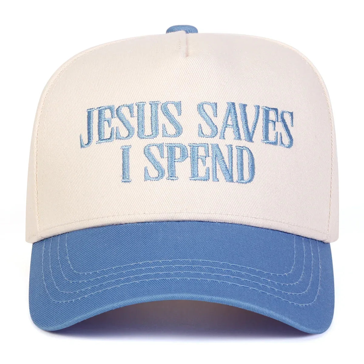Unisex Jesus Save I Spend Letter Embroidery Baseball Caps Spring Autumn