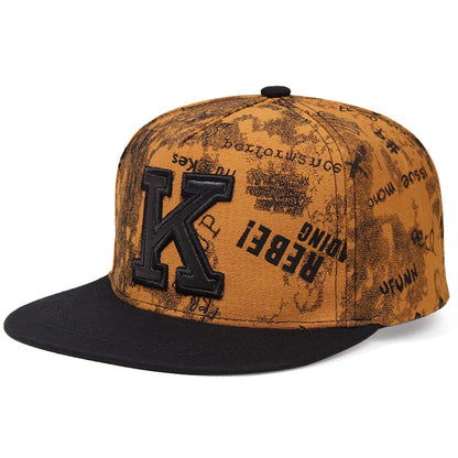 2026 spring/summer Printed K Letter Baseball Cap Young Men and Women