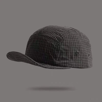 Fashionable Light Board Soft Brimmed Checkered Baseball Cap