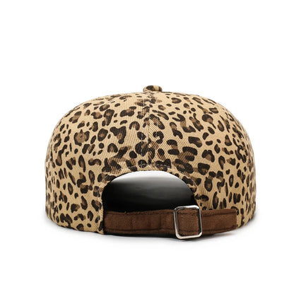 Leopard Print Newsboy Cap - American Vintage Paperboy Hat