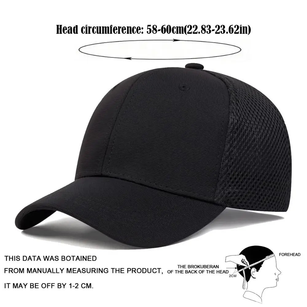 High Quality Casual Baseball Net Caps Rear Sealing Breathable