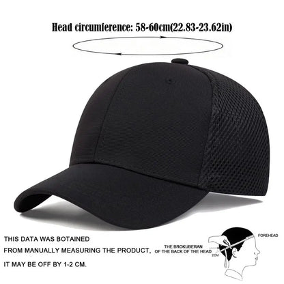 High Quality Casual Baseball Net Caps Rear Sealing Breathable