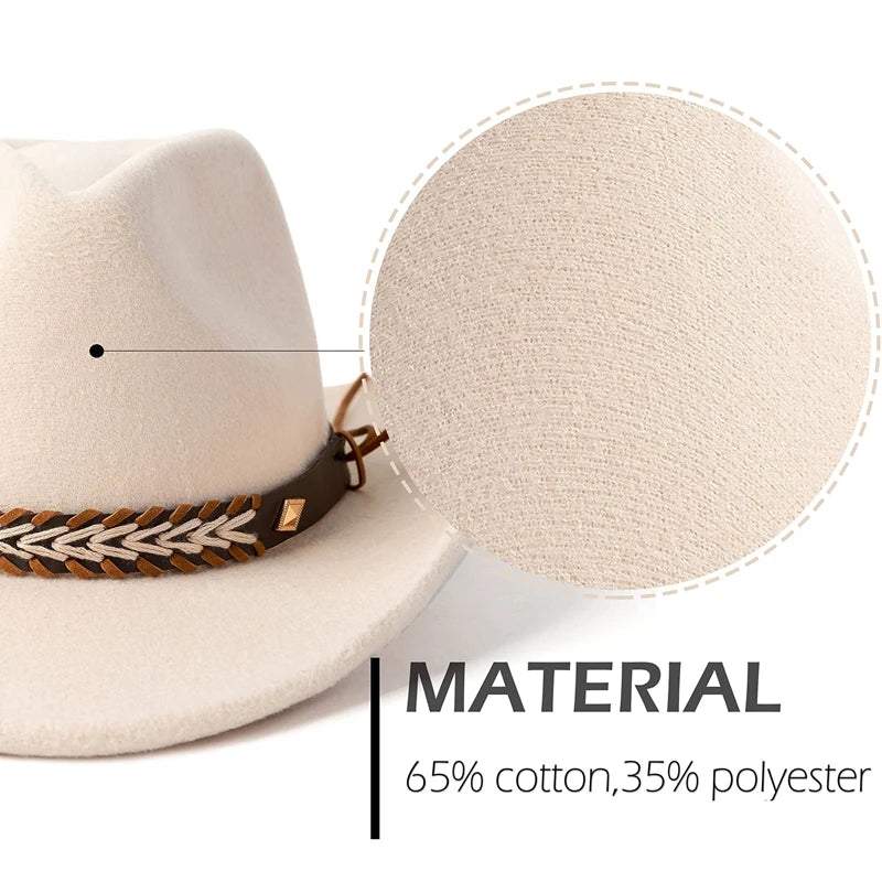 Stylish Wide Brim Straw Hat For Women Men Summer Beach Sun Hat