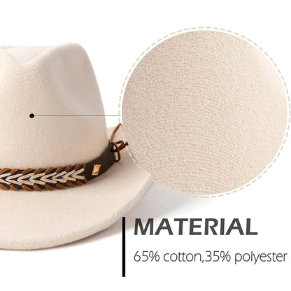 Stylish Wide Brim Straw Hat For Women Men Summer Beach Sun Hat